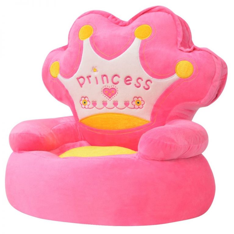 Pliušinė vaikiška kėdė Princess