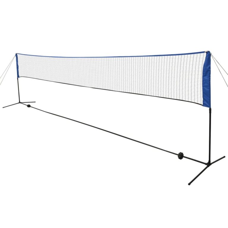 Badmintono tinklas su plunksninukais