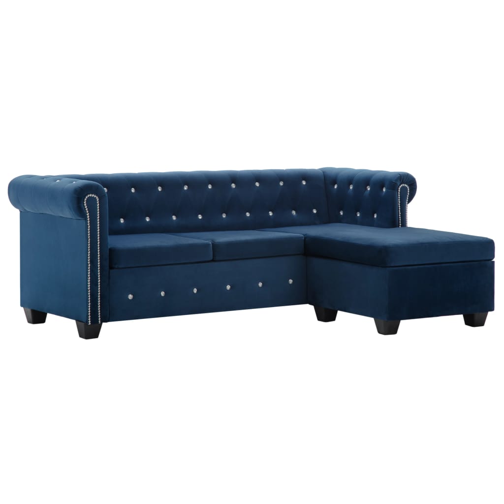 L form. Chesterfield sofa