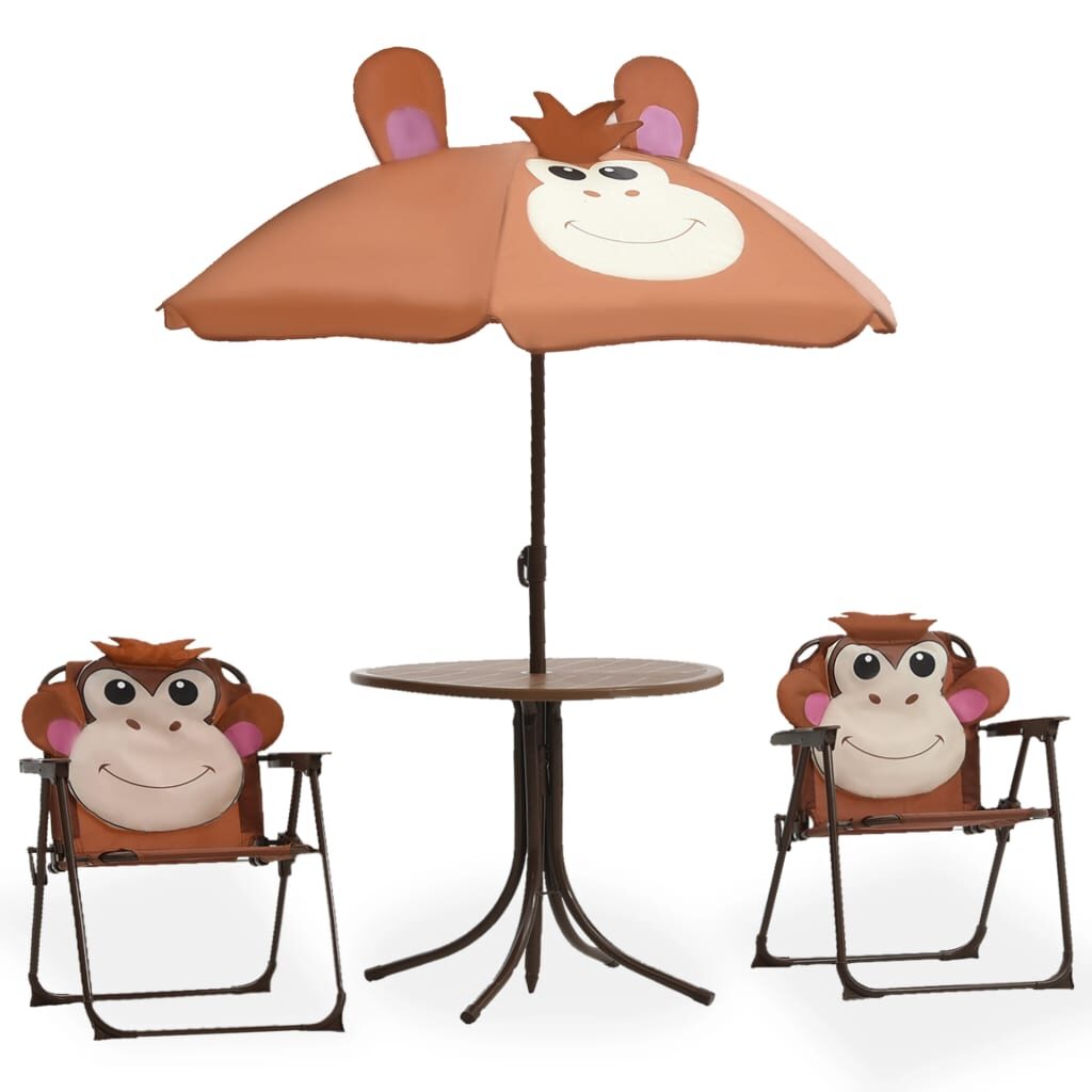 Vaikiškas bistro baldų komplektas su skėčiu