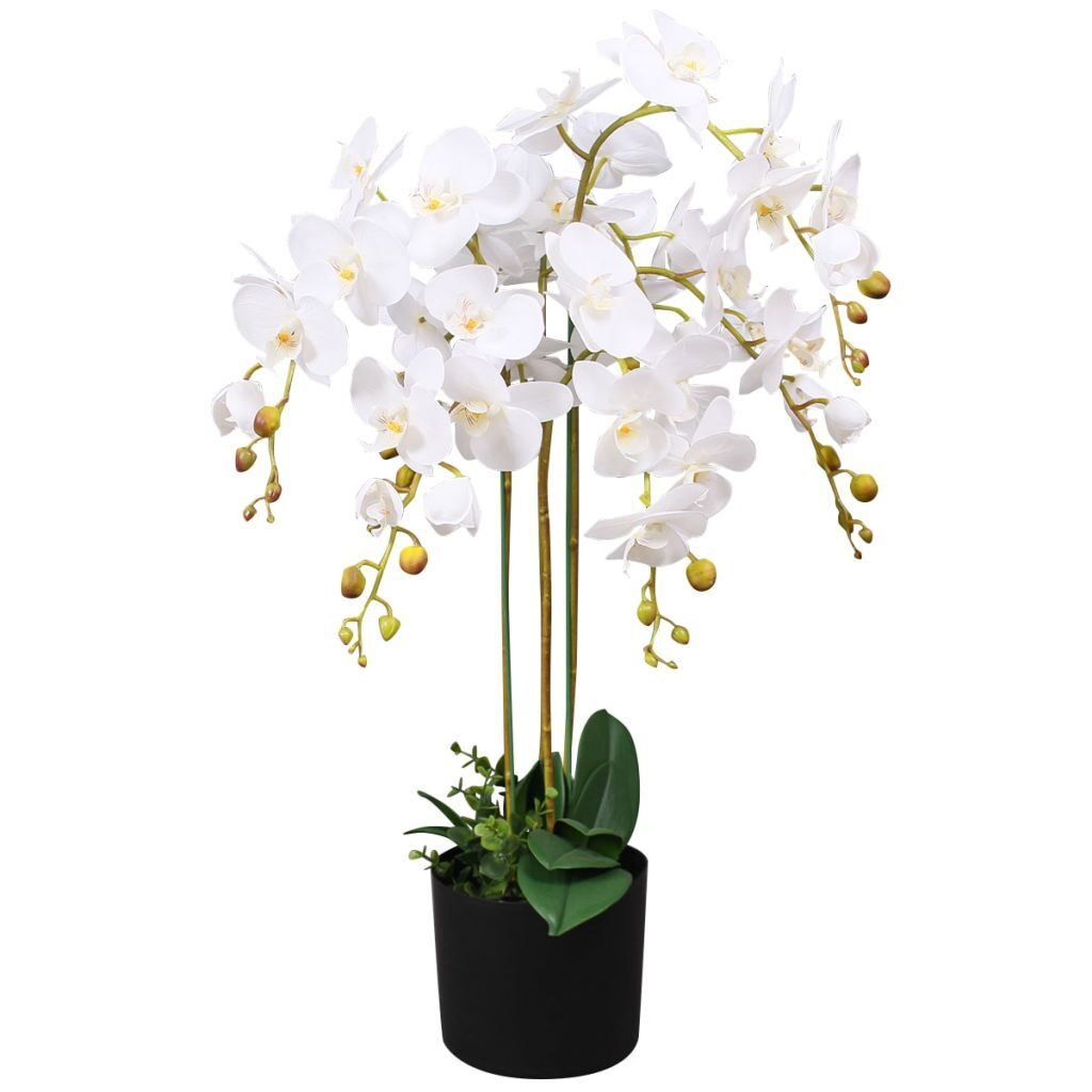 Dirbtinė orchidėja su vazonu