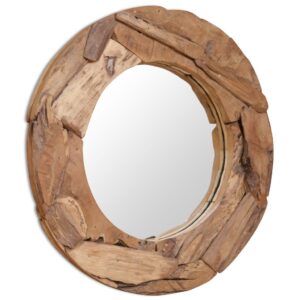 Dekoratyvinis veidrodis iš tikmedžio