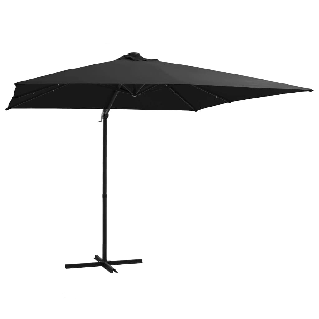 Gembinis skėtis su LED/plieniniu stulpu