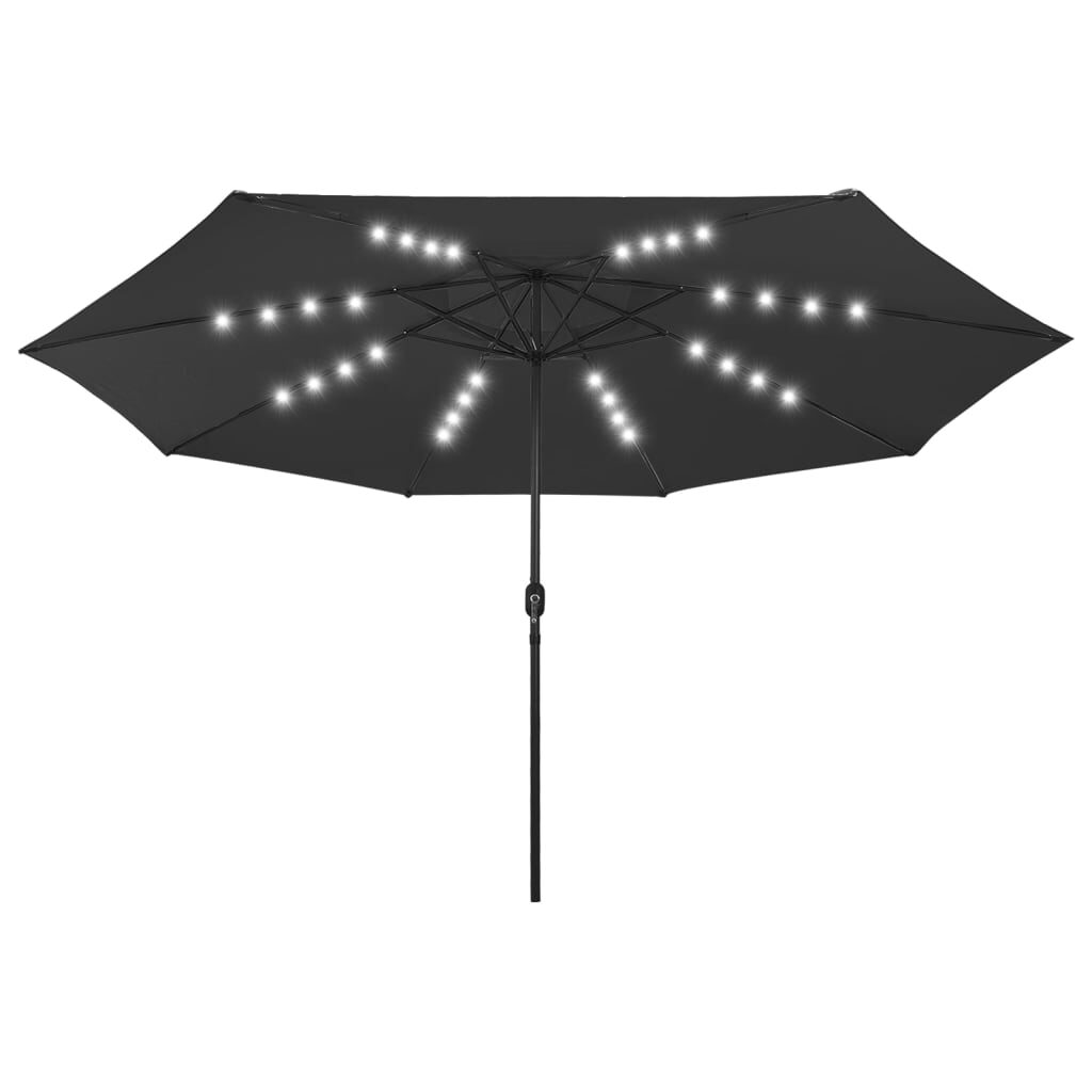 Lauko skėtis su LED ir metaliniu stulpu