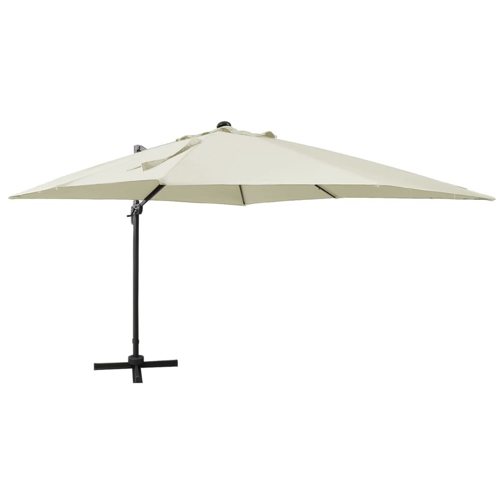 Gembinis skėtis su stulpu ir LED lemputėmis