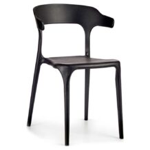Valgomojo kėdė Juoda Plastmasinis (49 x 75 x 53 cm) | grande.lt