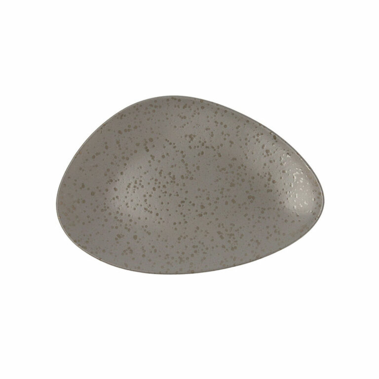Plokščia lėkštė Ariane Oxide Trikampis Keramika Pilka (Ø 29 cm)