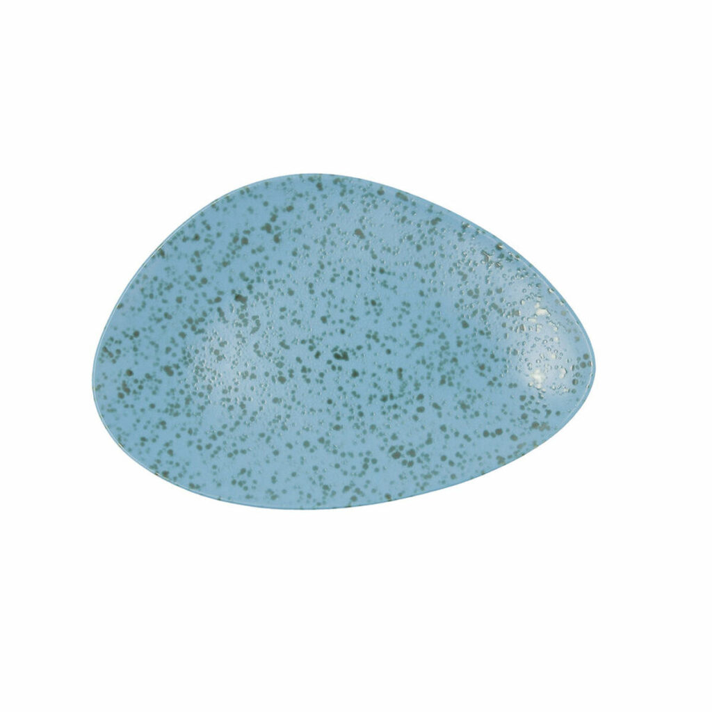 Plokščia lėkštė Ariane Oxide Trikampis Keramika Mėlyna (Ø 29 cm)