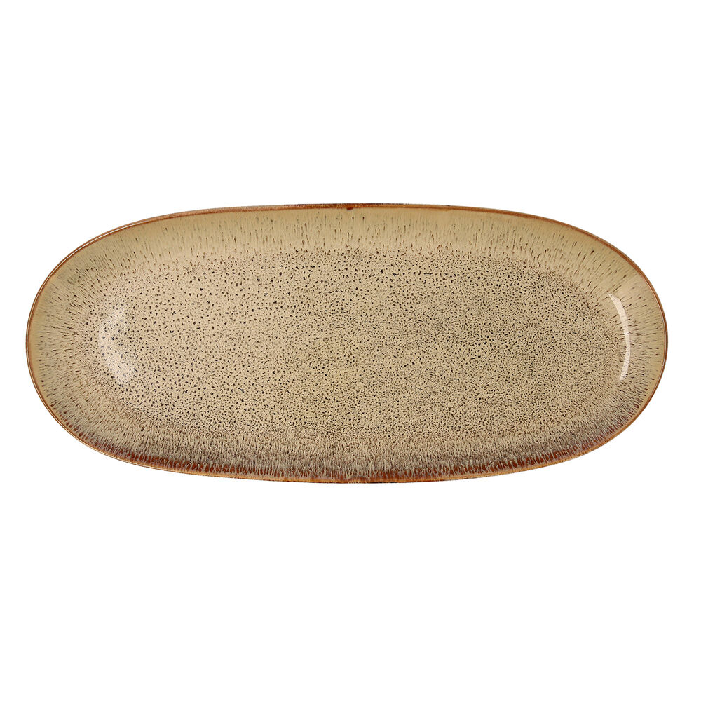 Lėkštė Bidasoa Ikonic Keramika Ruda (36 x 16 cm) (2x)
