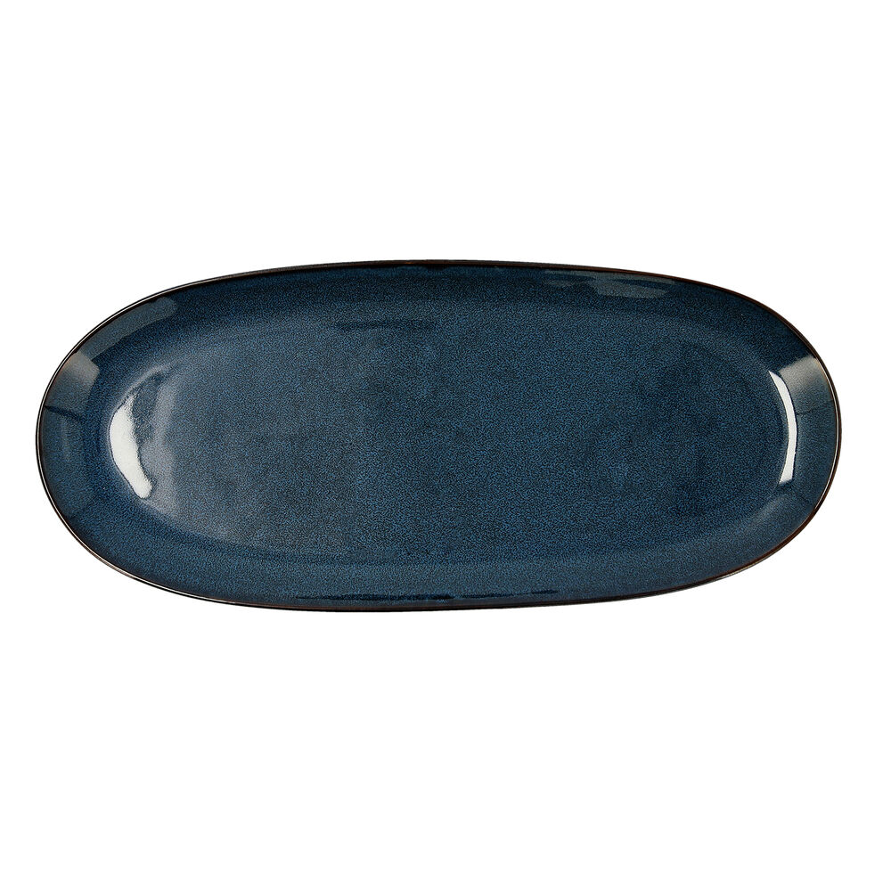 Serviravimo Lėkštė Bidasoa Ikonic Keramika Mėlyna (36 x 16 cm) (2x)