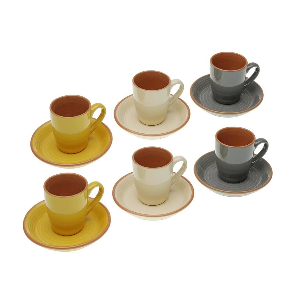 Kavos puodelių rinkinys Versa Corin Keramika (6 Dalys)
