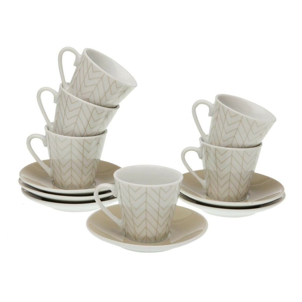 Kavos puodelių rinkinys Versa Eris Porcelianas (6 Dalys)