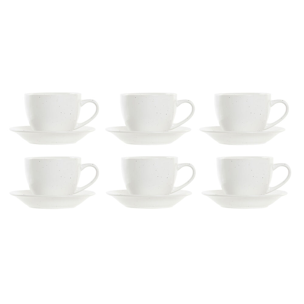 Kavos puodelių rinkinys Home Decor Balta  (150 ml)