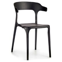 Valgomojo kėdė Juoda Plastmasinis (49 x 75 x 53 cm)