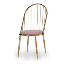 Kėdė Rožinė Auksinis Juostos Poliesteris (48 x 95