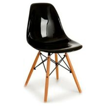 Valgomojo kėdė S3605190 Juodas Skaidrus (53 x 82 x 47 cm)