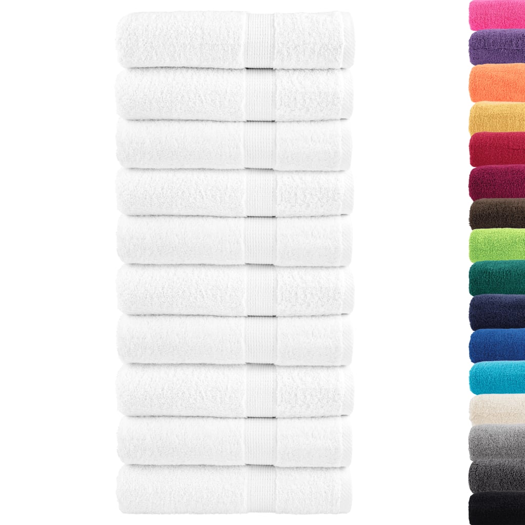 Dušo rankšluosčiai SOLUND, 10vnt., balti, 70x140cm, 600g/m² - GRANDE Dušo rankšluosčiai SOLUND, 10vnt., balti, 70x140cm, 600g/m² - GRANDE