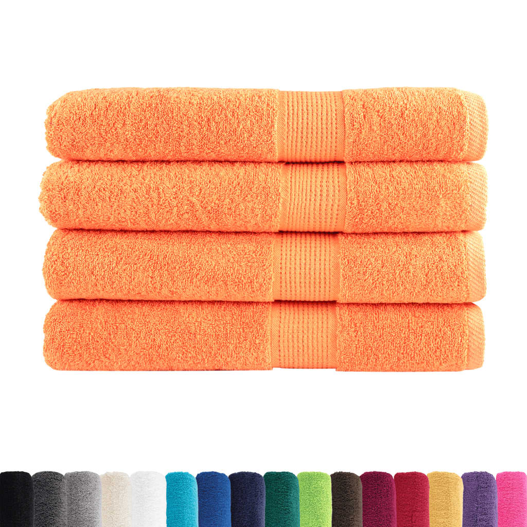 Rankšluosčiai SOLUND, 4vnt., oranžiniai, 100x200cm, 600g/m² - GRANDE Rankšluosčiai SOLUND, 4vnt., oranžiniai, 100x200cm, 600g/m² - GRANDE