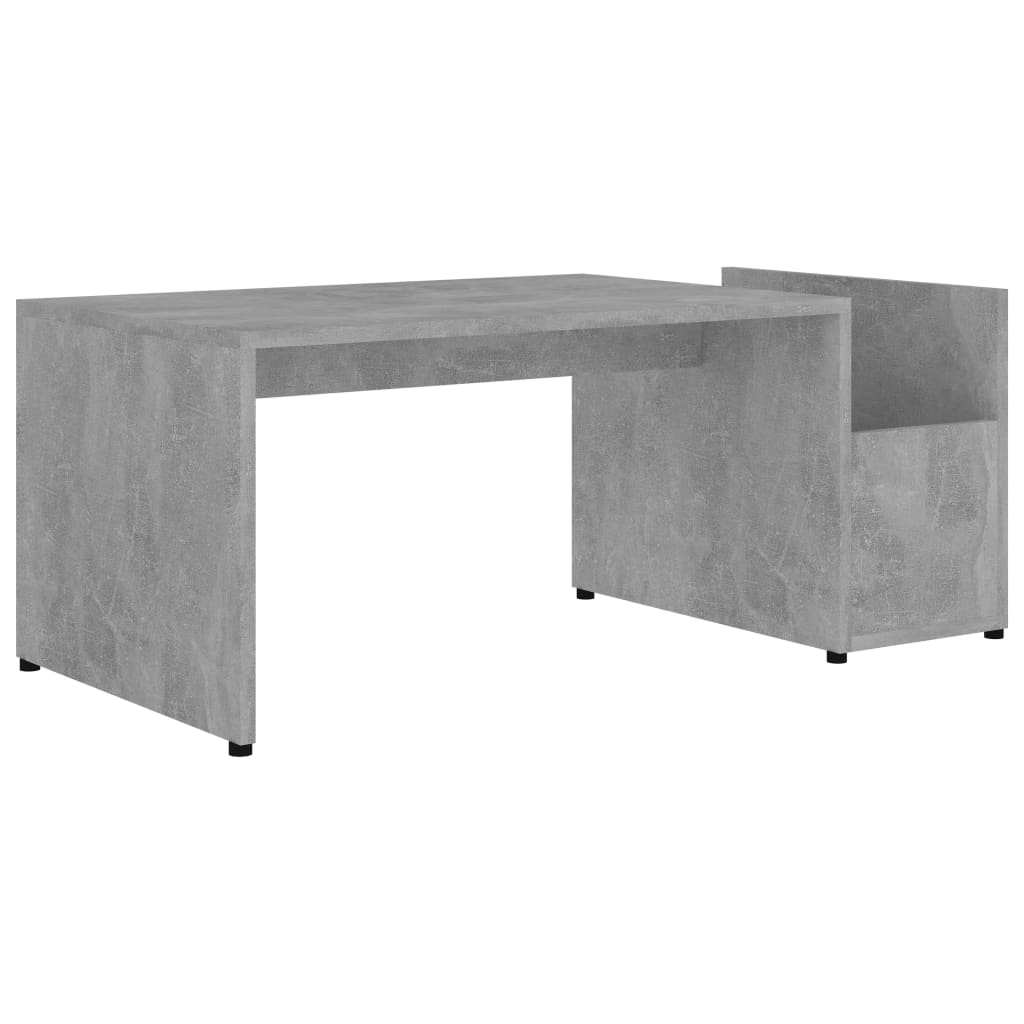 Kavos staliukas, betono pilkas, 90x45x35cm, apdirbta mediena - GRANDE Kavos staliukas, betono pilkas, 90x45x35cm, apdirbta mediena - GRANDE