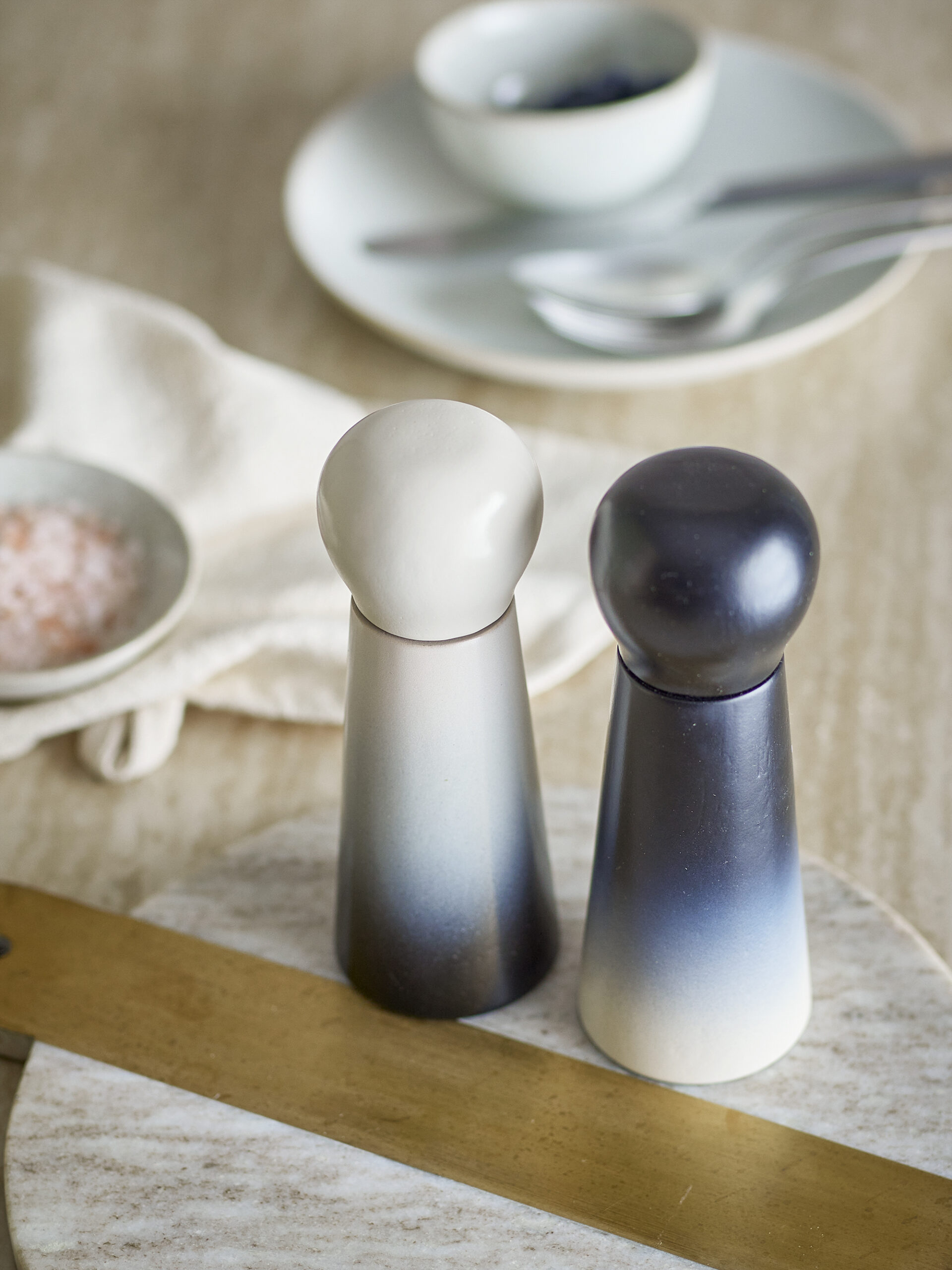 b0hcfzntamhbg2sxxvlt Hyman Druskos ir pipirų malūnėlis, Mėlyna, kaučiukas Rinkinyje 2vnt. 90 ml each - Image 2