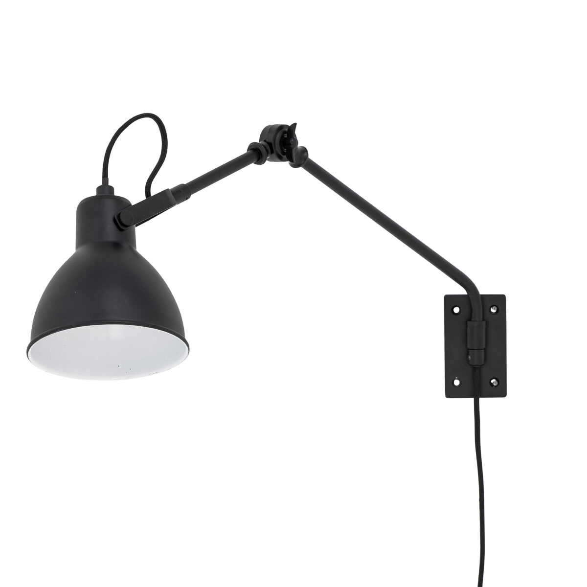 Jili Sieninis šviestuvas, Juoda, Metalas - Image 1