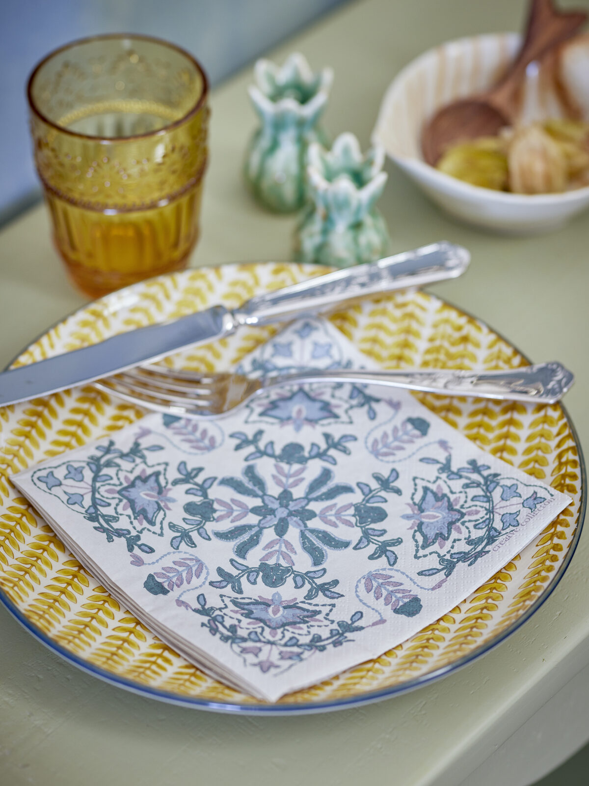 Alvira Servetėlės, Žalia, FSC® Mix, Popierius Pakuotėje 20 - Image 2