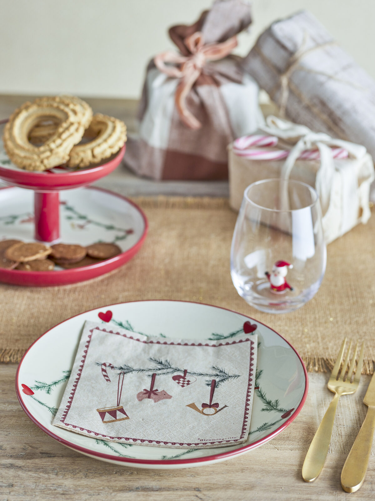 Yule Servetėlės, Raudona, FSC® Perdirbta, Popierius Pakuotėje 20 - Image 6
