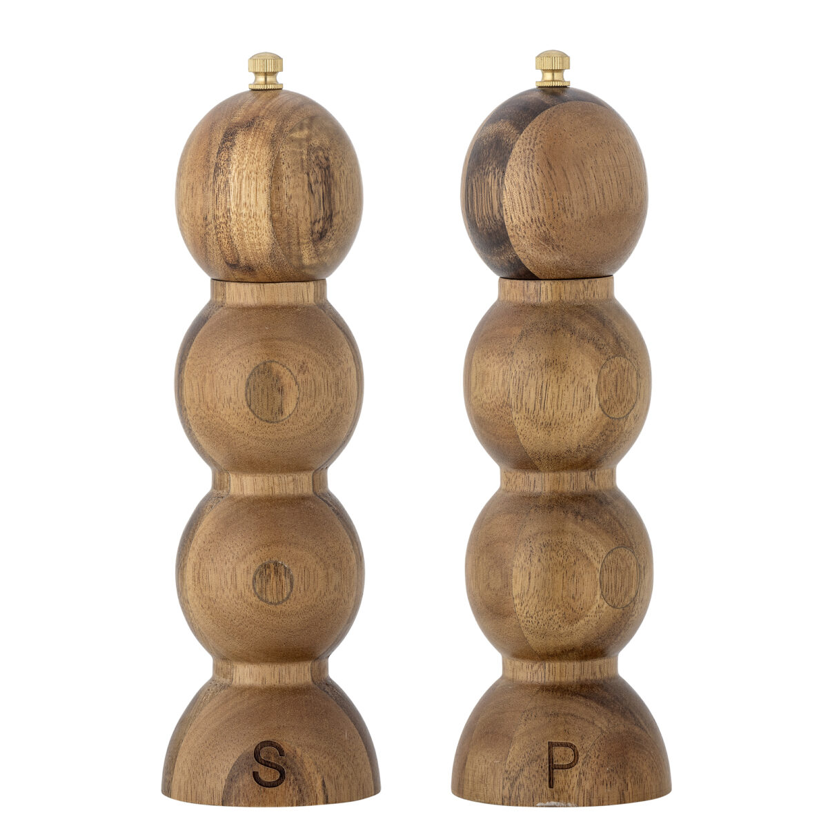 Clancy Druskos ir pipirų malūnėlis, Ruda, Acacia Rinkinyje 2vnt. 80 ml each - Image 1