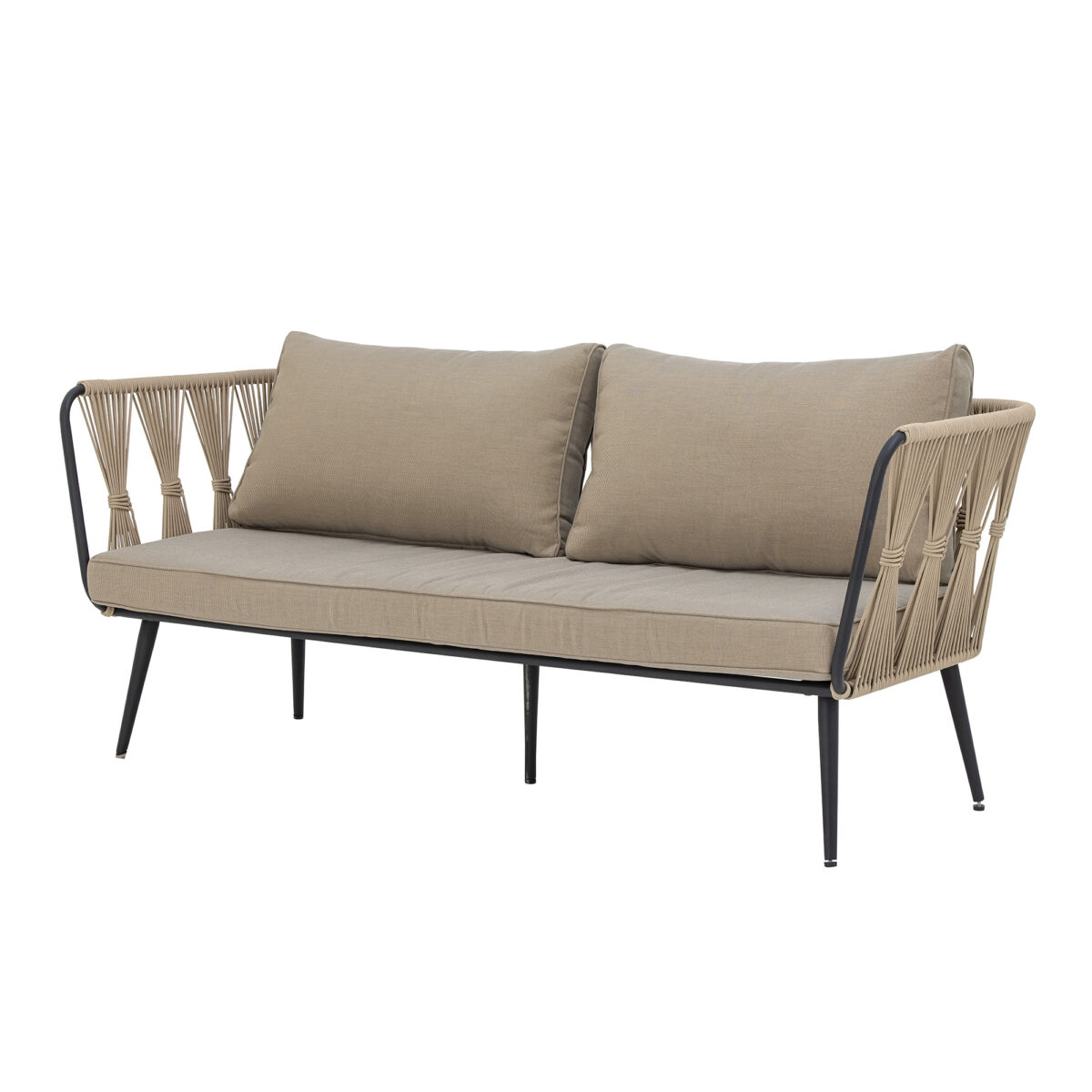 Pavone Ugniai atspari Sofa, Ruda, Metalas - Image 3