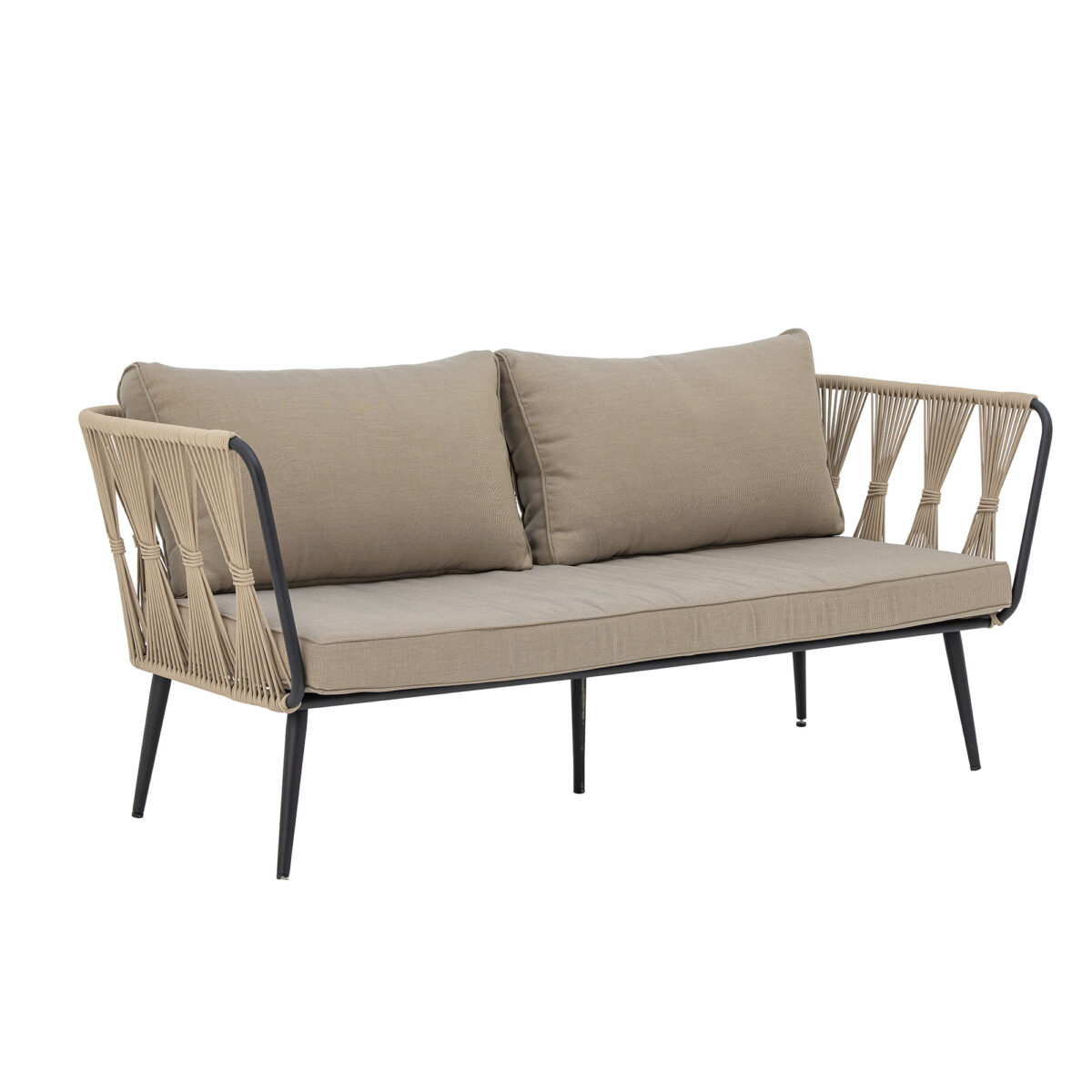 Pavone Ugniai atspari Sofa, Ruda, Metalas - Image 4